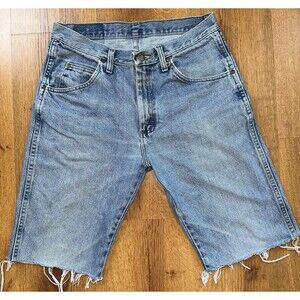 Wrangler Denim Cut Off Frayed Jean Shorts Western Vintage, Men's 30, Jorts‎